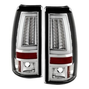 Chevy Silverado 1500/2500 03-06 & 2007 Silverado Classic Version 2 LED Tail Lights - Chrome - Image 1