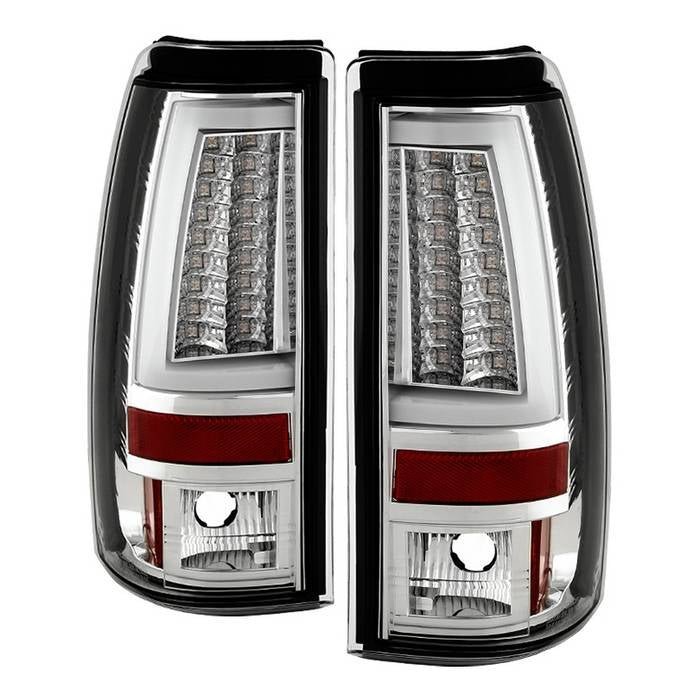 Chevy Silverado 1500/2500 03-06 & 2007 Silverado Classic Version 2 LED Tail Lights - Chrome