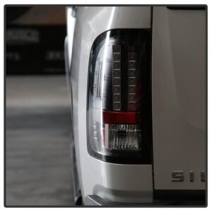 Chevy Silverado 1500 07-13 2500HD/3500HD 07-14 GMC Sierra 3500HD Dually Models 07-14  LED Tail Lights - Black - Image 11