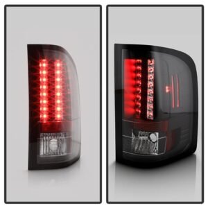 Chevy Silverado 1500 07-13 2500HD/3500HD 07-14 GMC Sierra 3500HD Dually Models 07-14  LED Tail Lights - Black - Image 7