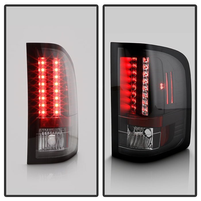 Chevy Silverado 1500 07-13 2500HD/3500HD 07-14 GMC Sierra 3500HD Dually Models 07-14  LED Tail Lights - Black