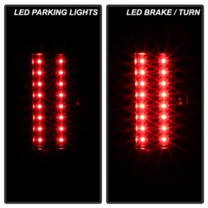 Chevy Silverado 1500 07-13  2500HD/3500HD 07-14 GMC Sierra 3500HD 07-14 LED Tail Lights - Black Smoke - Image 10