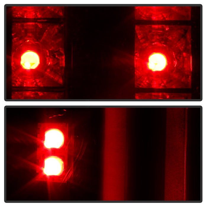Chevy Silverado 1500 07-13  2500HD/3500HD 07-14 GMC Sierra 3500HD 07-14 LED Tail Lights - Black Smoke