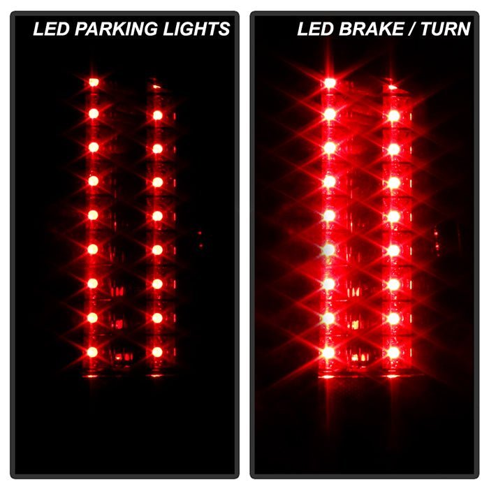 Chevy Silverado 1500 07-13 2500HD/3500HD 07-14 LED Tail Lights - Red Smoke