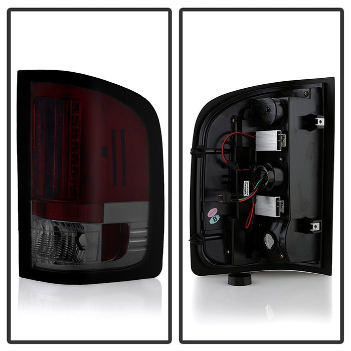 Chevy Silverado 1500 07-13 2500HD/3500HD 07-14 LED Tail Lights - Red Smoke
