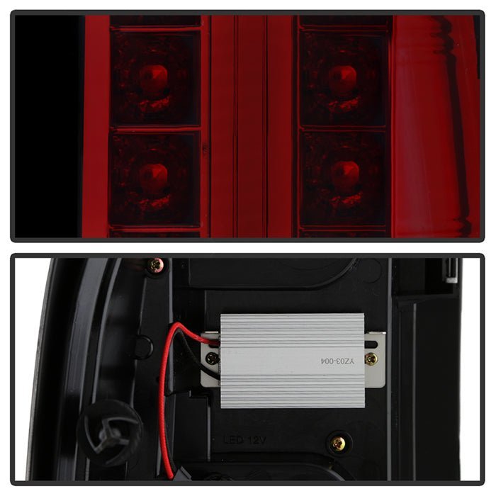 Chevy Silverado 1500 07-13 2500HD/3500HD 07-14 LED Tail Lights - Red Smoke