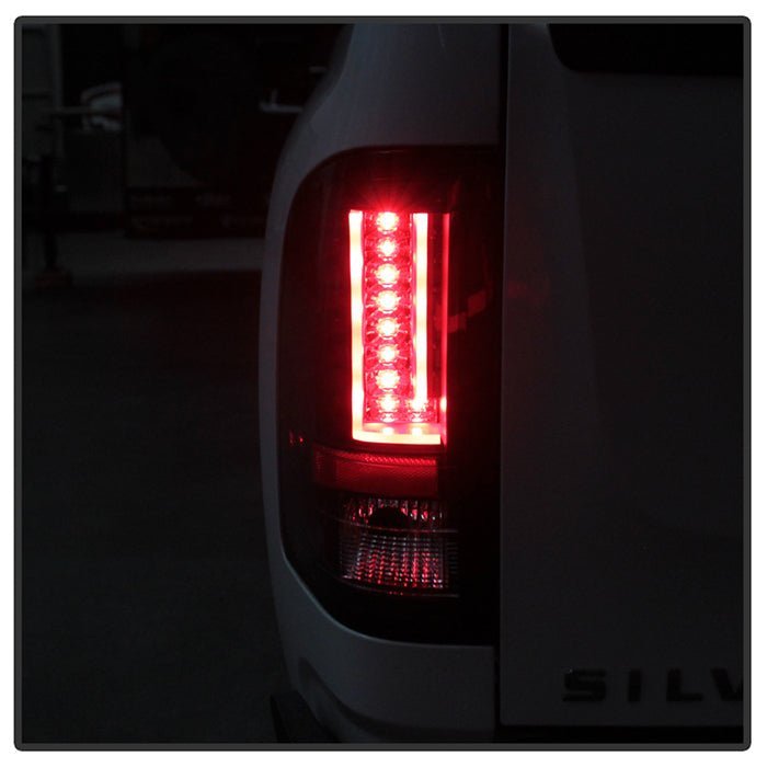 Chevy Silverado 07-13 Version 2 LED Tail Lights - Black