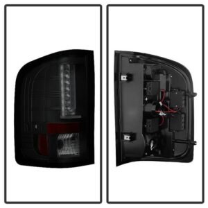 Chevy Silverado 07-13 Version 2 LED Tail Lights - Black - Image 3
