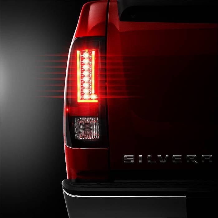 Chevy Silverado 07-13 Version 2 LED Tail Lights - Black