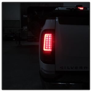 Chevy Silverado 07-13 Light Bar LED Tail Lights - Black - Image 10