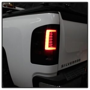 Chevy Silverado 07-13 Version 3 Light Bar LED Tail Lights - Black Smoke - Image 11