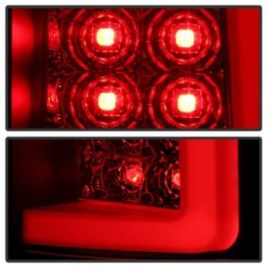 Chevy Silverado 07-13 Version 3 Light Bar LED Tail Lights - Black Smoke - Image 7