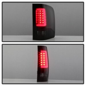 Chevy Silverado 07-13 Version 3 Light Bar LED Tail Lights - Black Smoke - Image 8