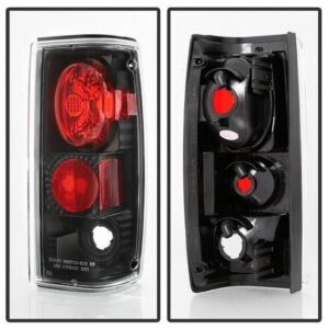 Chevy S10/S10 Blazer 82-93 / GMC Jimmy 82-94 / GMC Sonoma 91-93 / Oldsmobile Bravada 91-94 Euro Style Tail Lights - Black - Image 2
