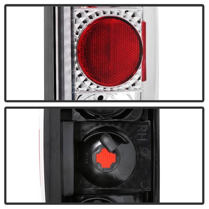 Chevy S10/S10 Blazer 82-93 / GMC Jimmy 82-94 / GMC Sonoma 91-93 / Oldsmobile Bravada 91-94 Euro Style Tail Lights - Chrome