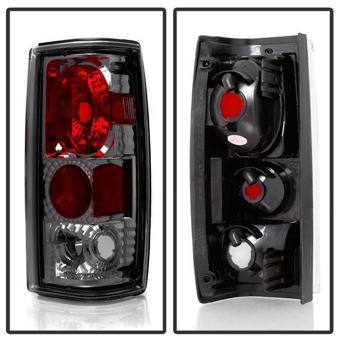 Chevy S10/S10 Blazer 82-93 / GMC Jimmy 82-94 / GMC Sonoma 91-93 / Oldsmobile Bravada 91-94 Euro Style Tail Lights - Signal-1157(Not Included) - Smoke