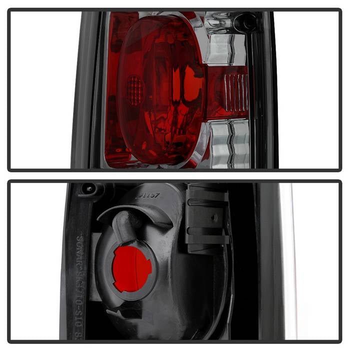 Chevy S10/S10 Blazer 82-93 / GMC Jimmy 82-94 / GMC Sonoma 91-93 / Oldsmobile Bravada 91-94 Euro Style Tail Lights - Signal-1157(Not Included) - Smoke