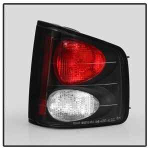 Chevy S10 94-04 / GMC Sonoma 94-04 / Isuzu Hombre 96-00 Euro Style Tail Lights - Black - Image 2