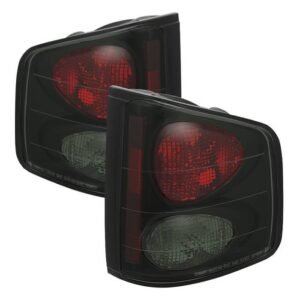 Chevy S10 94-04 / GMC Sonoma 94-04 / Isuzu Hombre 96-00 Euro Style Tail Lights- Black Smoke - Image 1