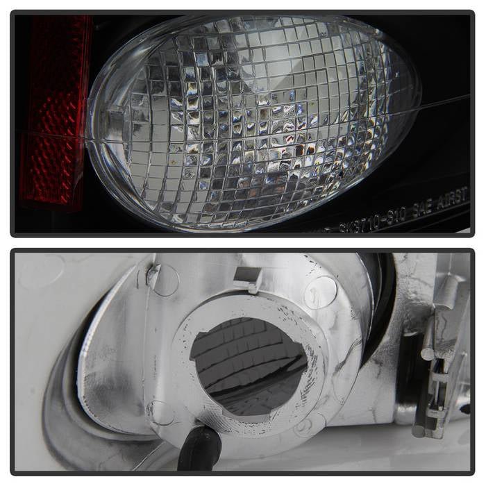 Chevy S10 94-04 / GMC Sonoma 94-04 / Isuzu Hombre 96-00 Euro Style Tail Lights- Black Smoke