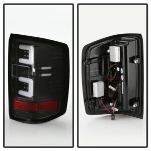Chevy Silverado 1500 14-18 / Silverado 2500HD/3500HD 15-19 / 15-19 GMC SIERRA 3500HD Tail Lights -All Black - Image 2
