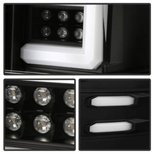 Chevy Silverado 1500 14-18 / Silverado 2500HD/3500HD 15-19 / 15-19 GMC SIERRA 3500HD Tail Lights -All Black - Image 3