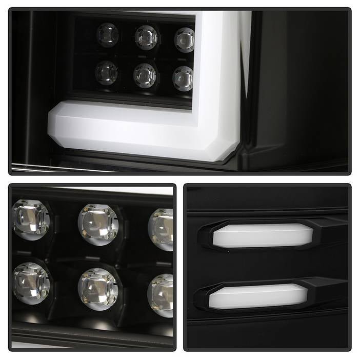 Chevy Silverado 1500 14-18 / Silverado 2500HD/3500HD 15-19 / 15-19 GMC SIERRA 3500HD Tail Lights -All Black