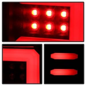 Chevy Silverado 1500 14-18 / Silverado 2500HD/3500HD 15-19 / 15-19 GMC SIERRA 3500HD Tail Lights -All Black - Image 7