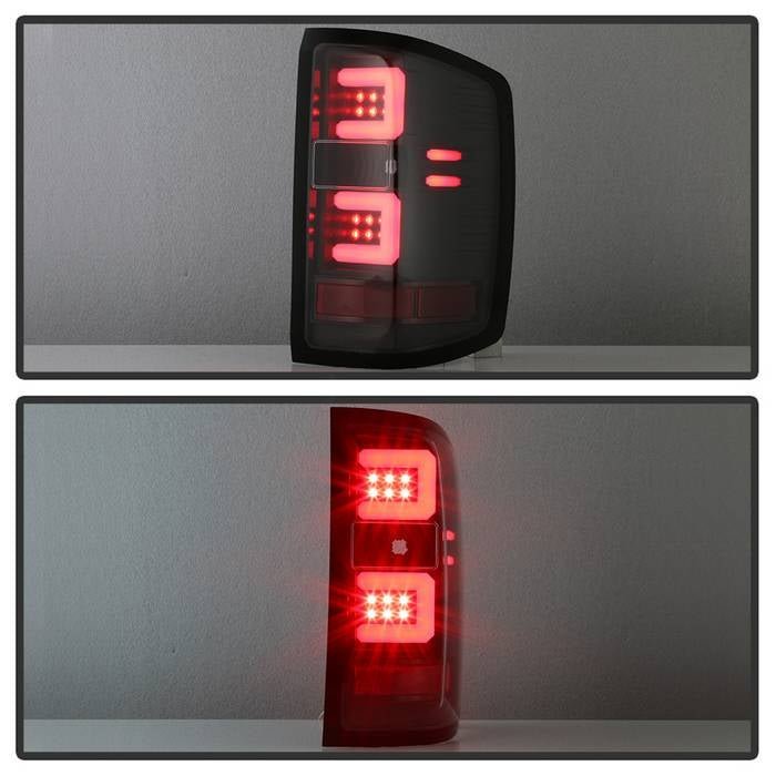 Chevy Silverado 1500 14-18 / Silverado 2500HD/3500HD 15-19 / 15-19 GMC SIERRA 3500HD Tail Lights -All Black