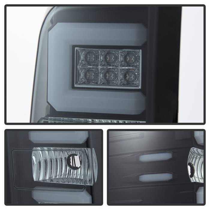 Chevy Silverado 1500 14-18 Silverado 2500HD/3500HD 15-19 GMC SIERRA 3500HD Tail Lights - Black Smoke