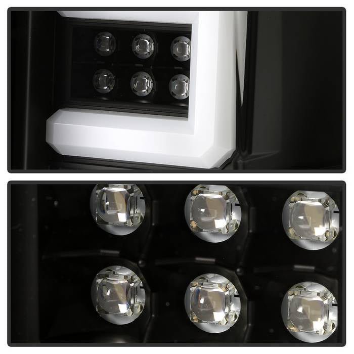 Chevy Silverado 1500 16-18 / Silverado 2500/3500HD 16-19 Tail Lights - All Black