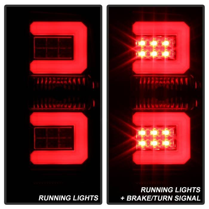 Chevy Silverado 1500 16-18 / Silverado 2500/3500HD 16-19 LED Tail Lights - Black