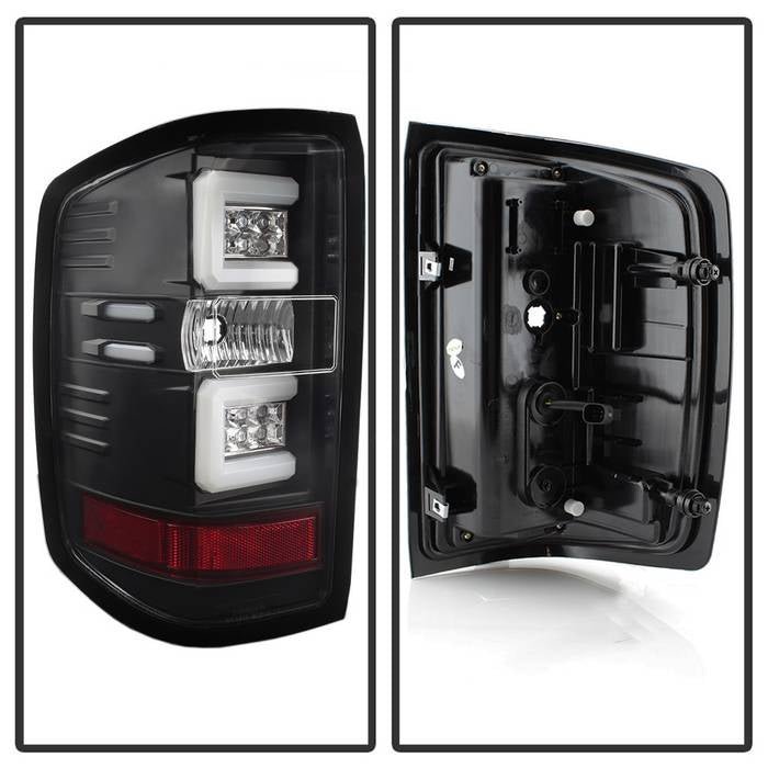Chevy Silverado 1500 16-18 / Silverado 2500/3500HD 16-19 LED Tail Lights - Black