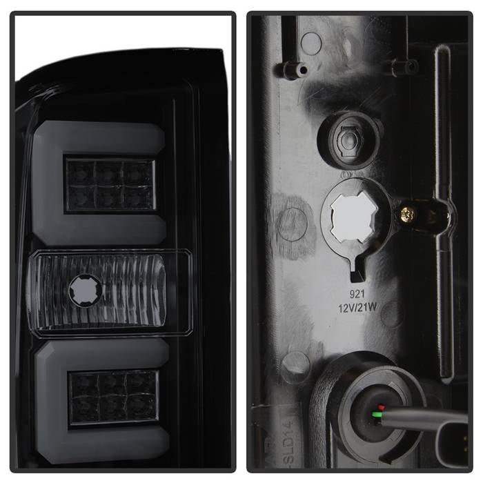 Chevy Silverado 1500 16-18 / Silverado 2500/3500 HD 16-19 Tail Lights - All Black Smoke