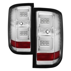 Chevy Silverado 1500 16-18 / Silverado 2500/3500HD 16-19 Tail Lights - Chrome - Image 1