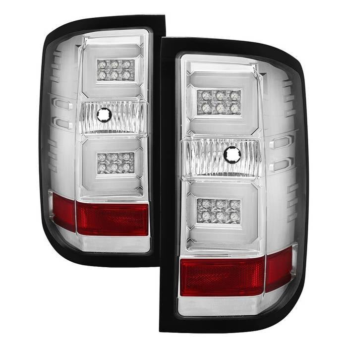 Chevy Silverado 1500 16-18 / Silverado 2500/3500HD 16-19 Tail Lights - Chrome