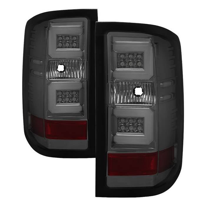 Chevy Silverado 1500 16-18 / Silverado 2500/3500HD 16-19 LED Tail Lights - Smoke