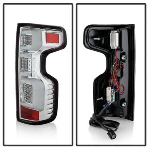 Chevy Silverado 2019-2020 LED Tail Light - Chrome - Image 2