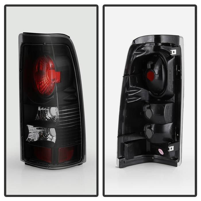 Chevy Silverado 1500/2500 99-02 / GMC Sierra 1500/2500/3500 99-07 Sierra Classic Tail Lights - Black Smoke