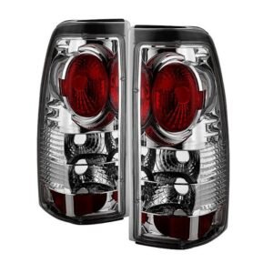 Chevy Silverado 1500/2500 99-02 / GMC Sierra 1500/2500/3500 99-06 and 2007 Sierra Classic Euro Style Tail Lights - Chrome - Image 1