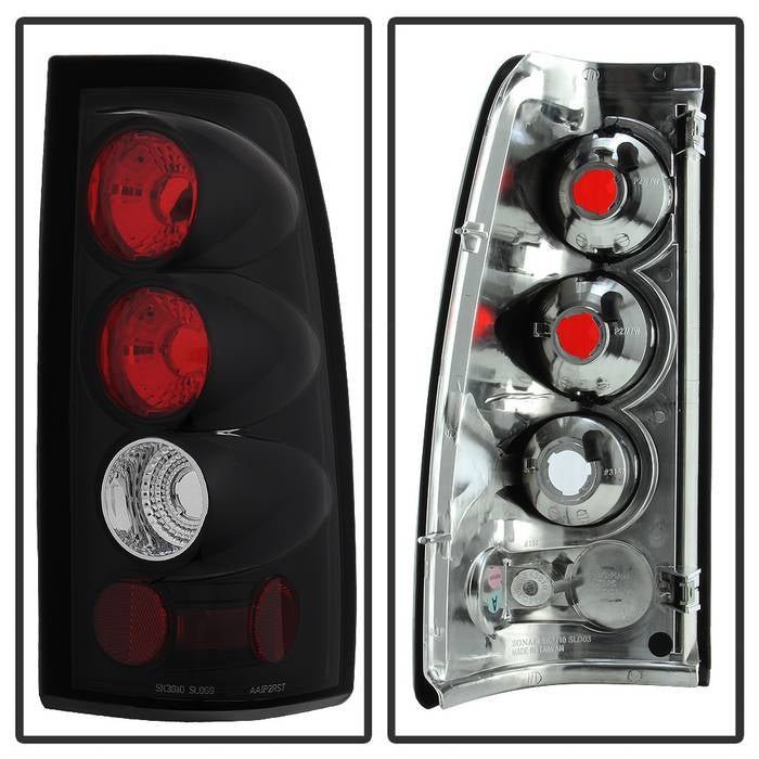 Chevy Silverado 1500/2500 99-02 / GMC Sierra 1500/2500/3500 99-07 Sierra Classic Tail Lights - Black