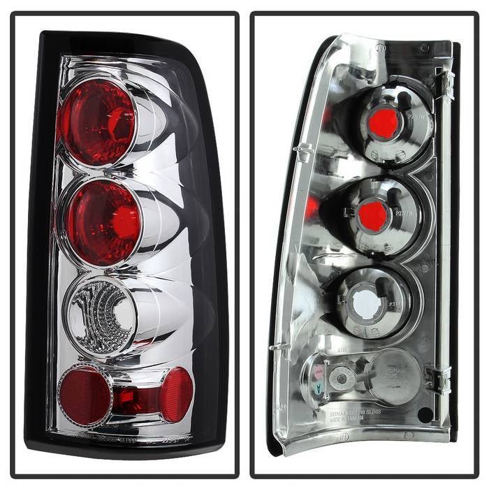 Chevy Silverado 1500/2500 99-02 / GMC Sierra 1500/2500/3500 99-07 Sierra Classic Tail Lights -Chrome