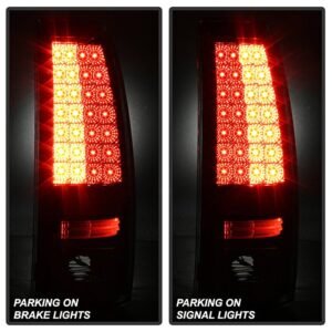 Chevy Silverado 1500/2500 99-02 / GMC Sierra 1500/2500/3500 99-07 Sierra Classic Tail Lights - Black - Image 5