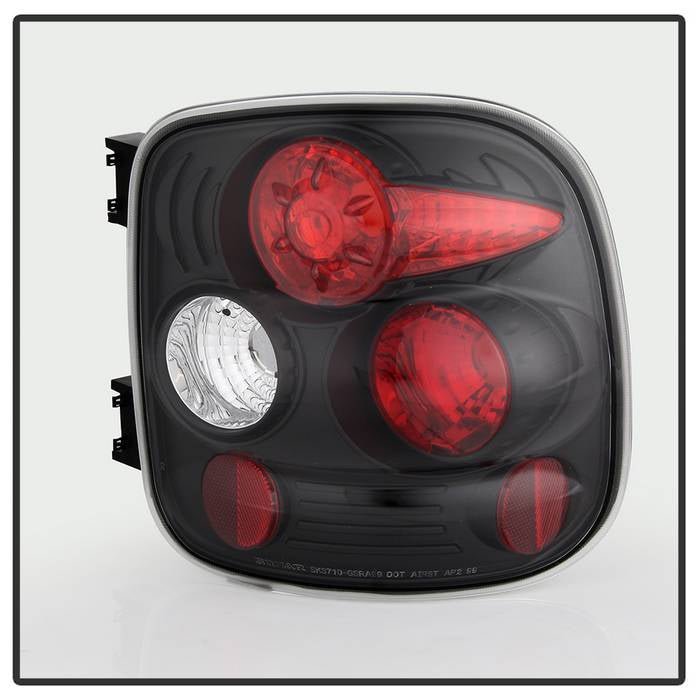 Chevy Silverado Stepside 99-04 Euro Style Tail Lights - Black