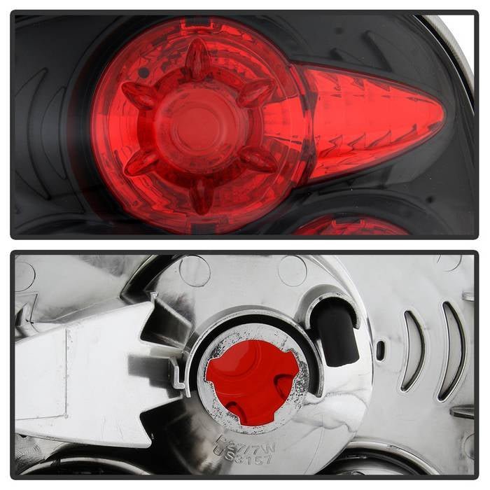 Chevy Silverado Stepside 99-04 Euro Style Tail Lights - Black