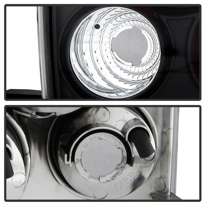 Chevy Silverado Stepside 99-04 Euro Style Tail Lights - Black