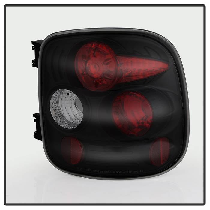 Chevy Silverado Stepside 99-04 Euro Style Tail Lights -Black Smoke