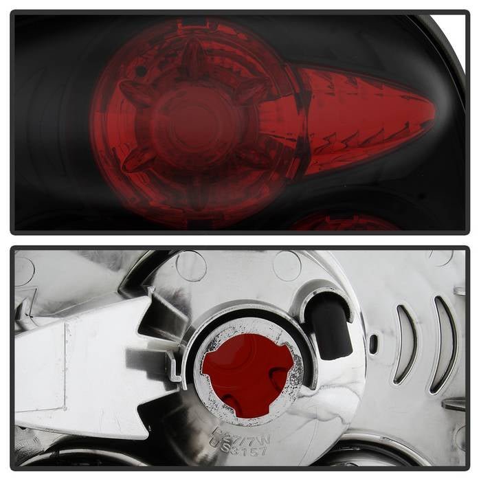 Chevy Silverado Stepside 99-04 Euro Style Tail Lights -Black Smoke