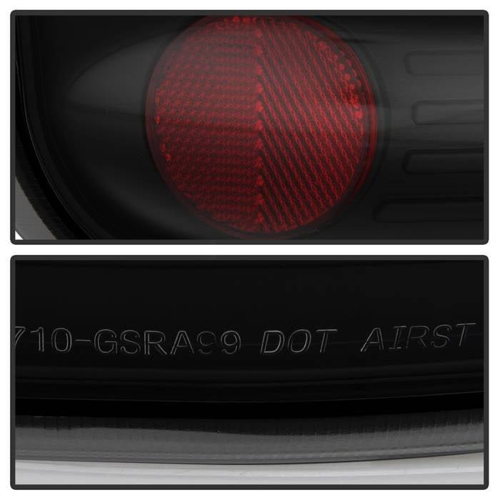 Chevy Silverado Stepside 99-04 Euro Style Tail Lights -Black Smoke
