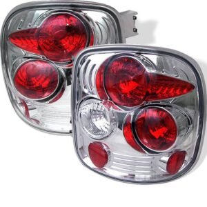 Chevy Silverado Stepside 99-04 Euro Style Tail Lights - Chrome - Image 1